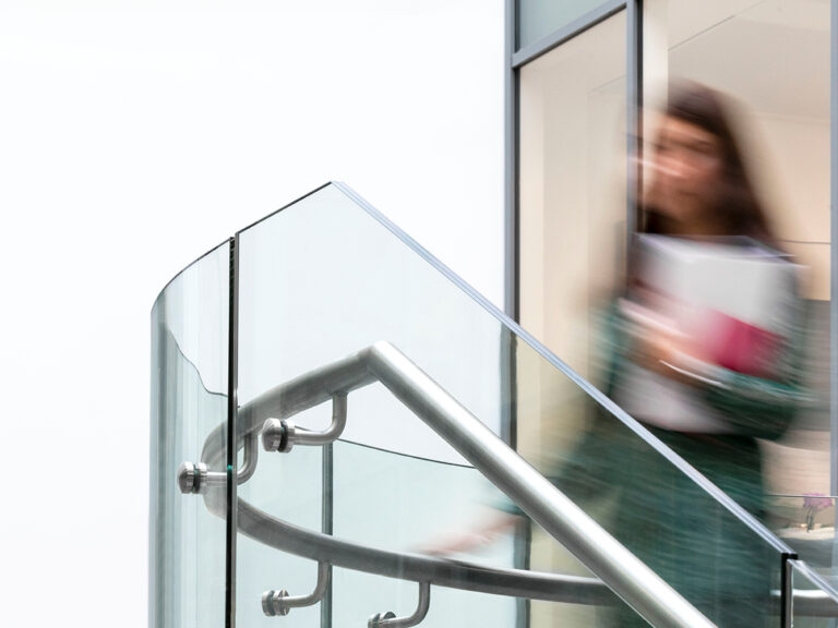 Image of woman on stairs