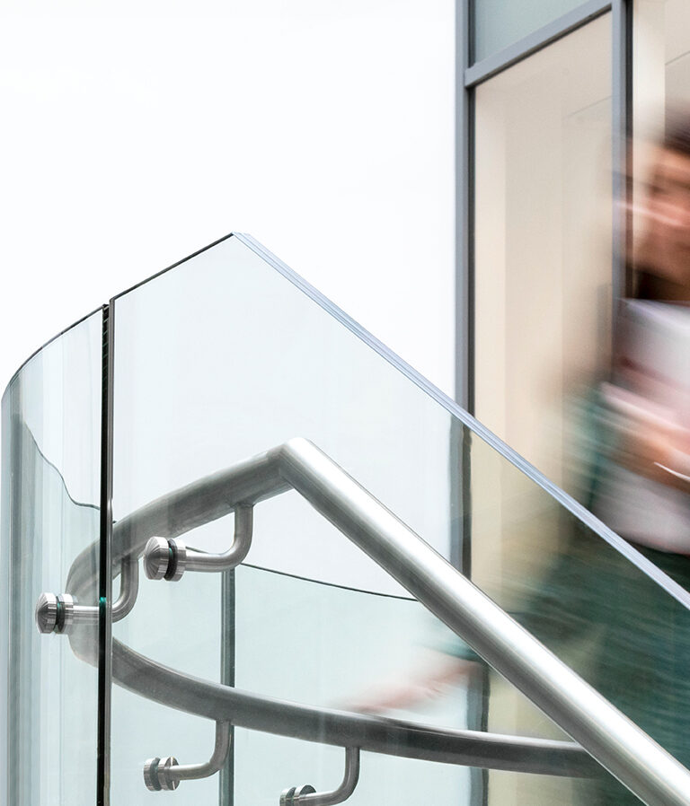 Image of woman on stairs